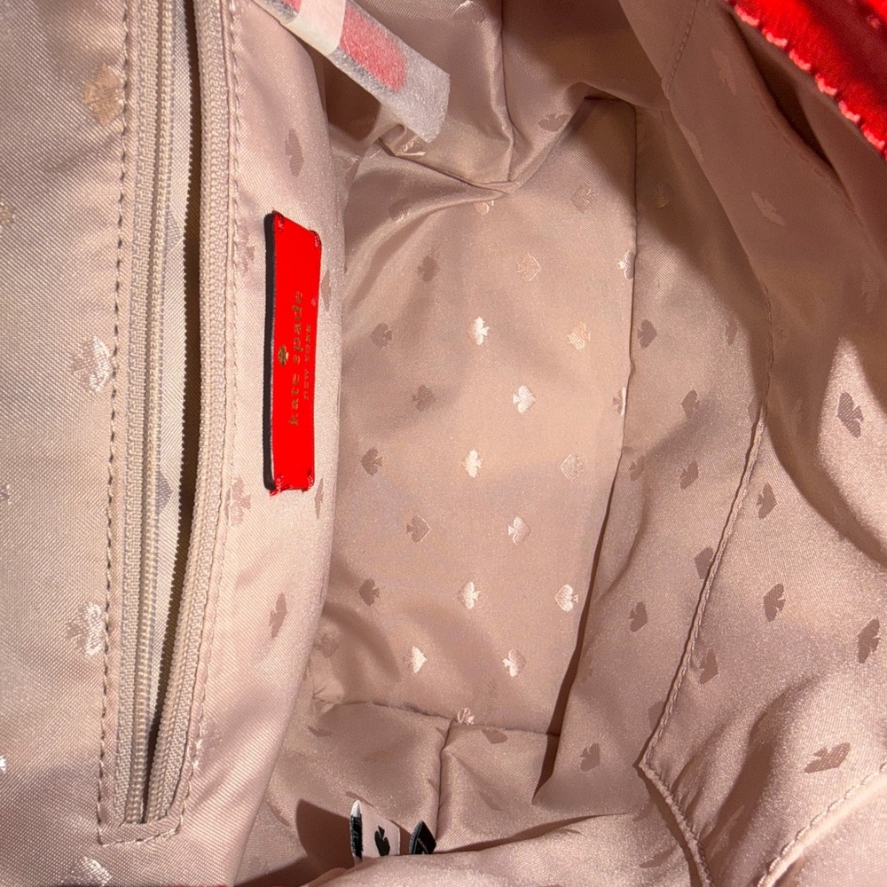 Red Leather Backpack - Picture 12 of 14